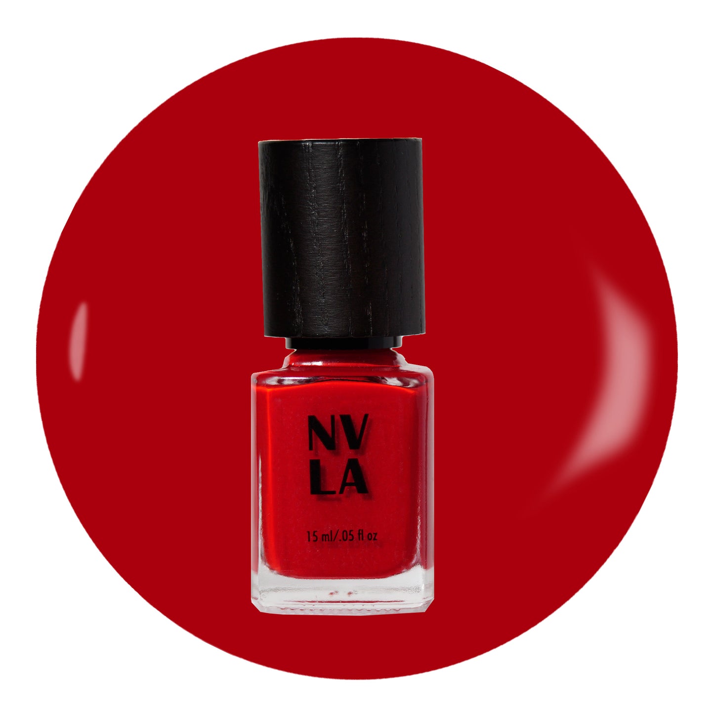 NVLA nail polish Freaked The F Out red color