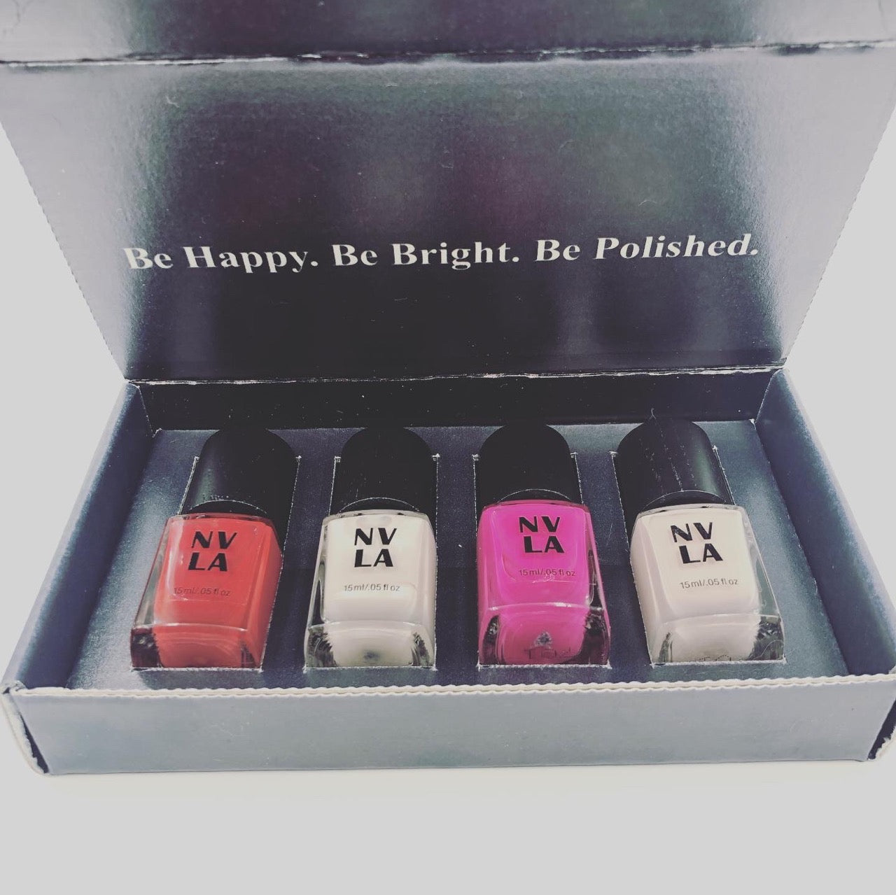 NVLA nail polish Hollywood Collection pink honey bay amal