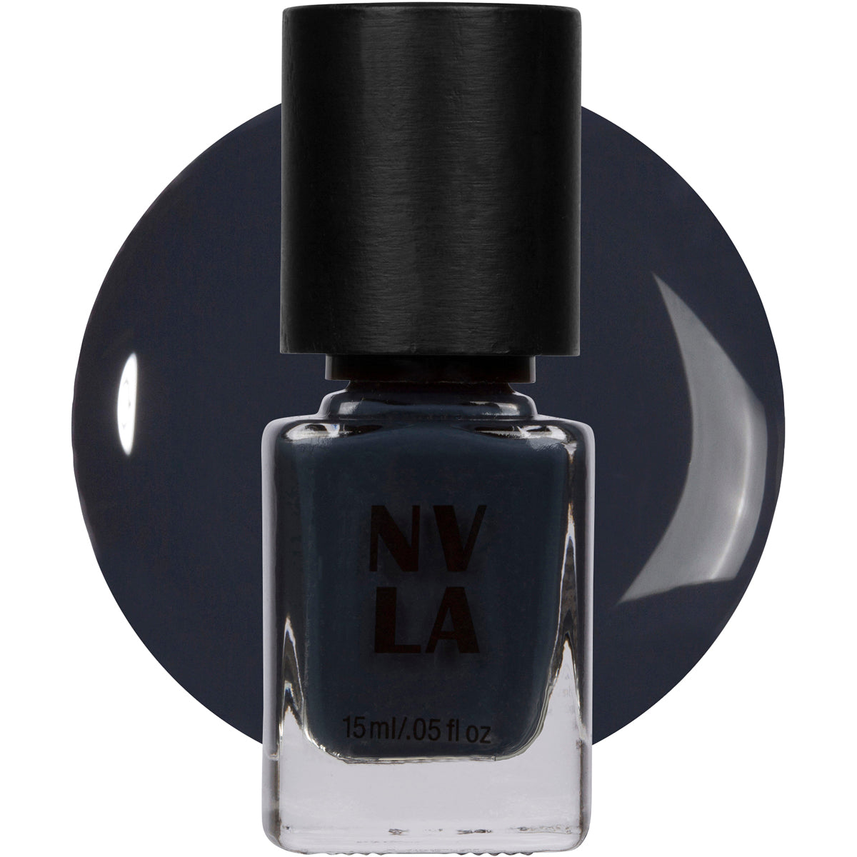 NVLA Nail Polish - BEVERLY PARK BEHIND THE GATES BLUE - Gray blue