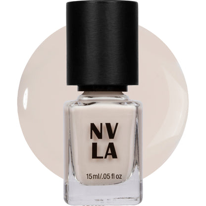 NVLA nail polish IT'S NEVER RAYNI IN TROUSDALE ESTATES sheer white