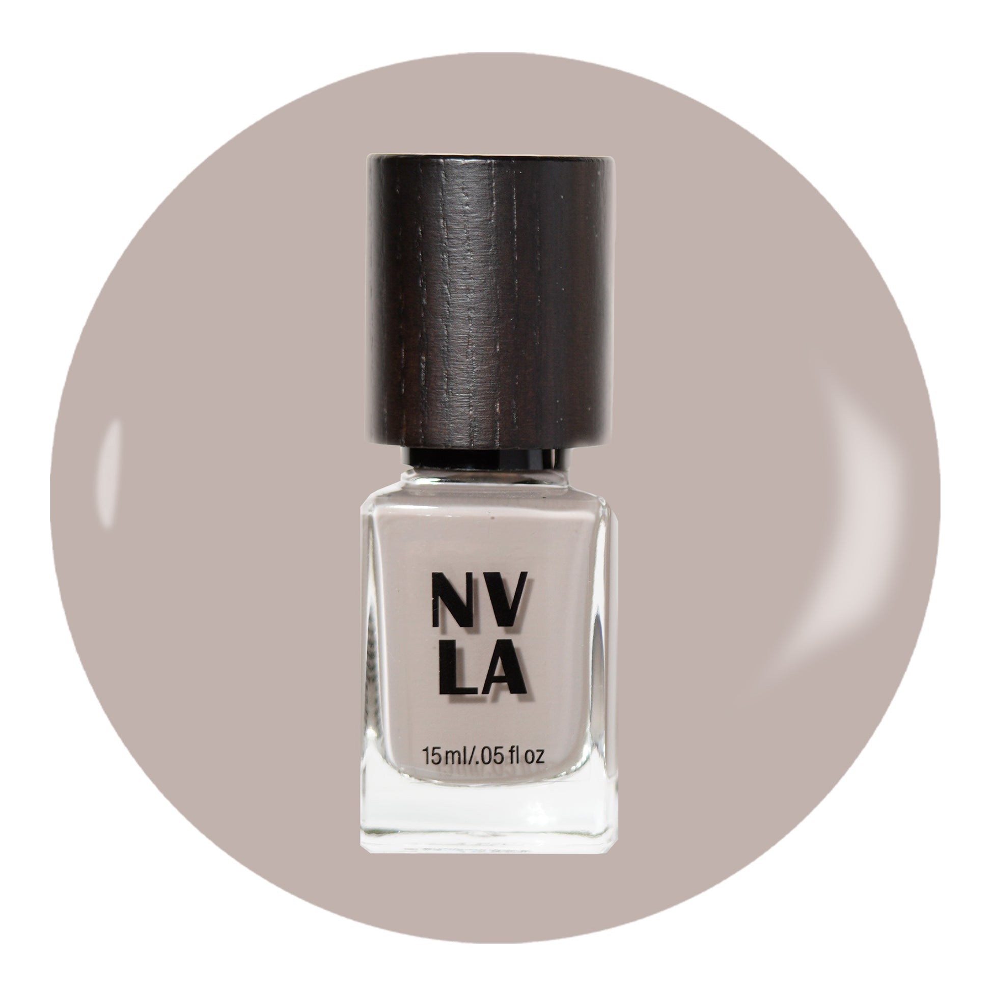 NVLA Nail Polish Color Burlingame Grey - Light Grey